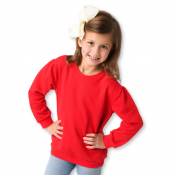 Blank Girl's Puff Sleeve Sweatshirt